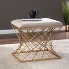 Mikkeli Square Upholstered Stool, GRAY, hi-res image number null