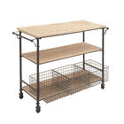 Brown Industrial Metal Storage Cart, 32 x 48, , on-hover image number null