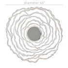 White Coastal Wood Wall Mirror, , alternate image number null