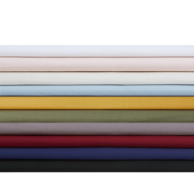 Solid Cotton Percale Sheet Set, , on-hover image number 1