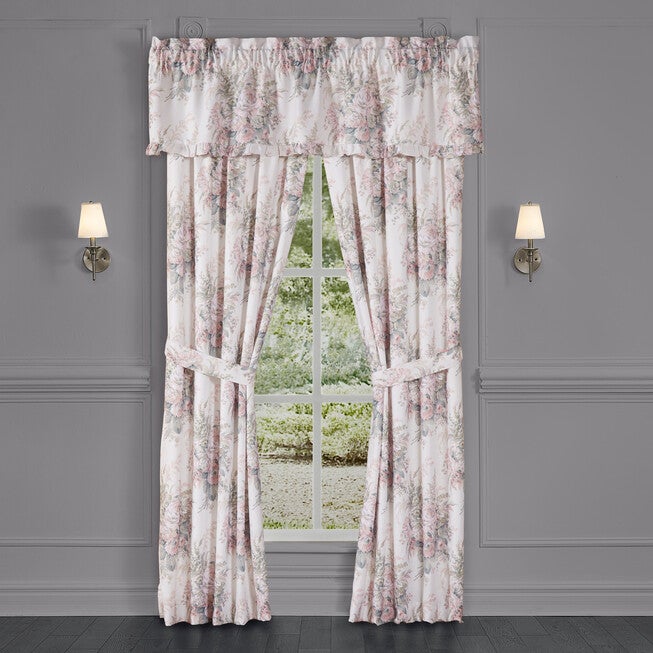 Estelle Blush 84 Inch Window Panel Pair, BLUSH, hi-res image number null