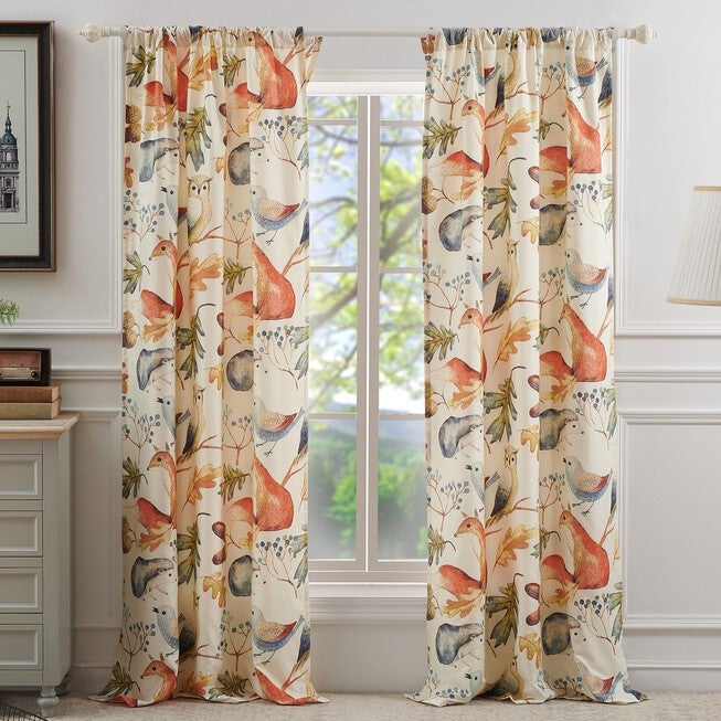 Willow Curtain Panel Pair , MULTI, hi-res image number 0