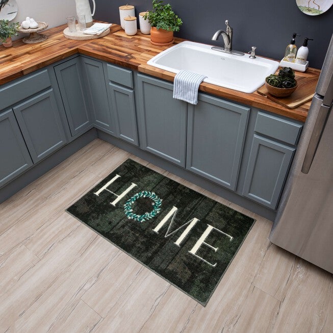 Home Wreath Kitchen Rug, , alternate image number null