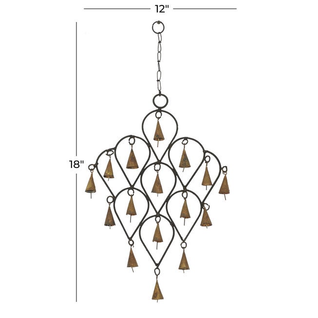 Brass Metal Eclectic Windchime, , alternate image number 4