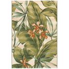 Liora Manne Marina Tropical Leaf Indoor/Outdoor Rug 23"X7'6", CREAM, hi-res image number null