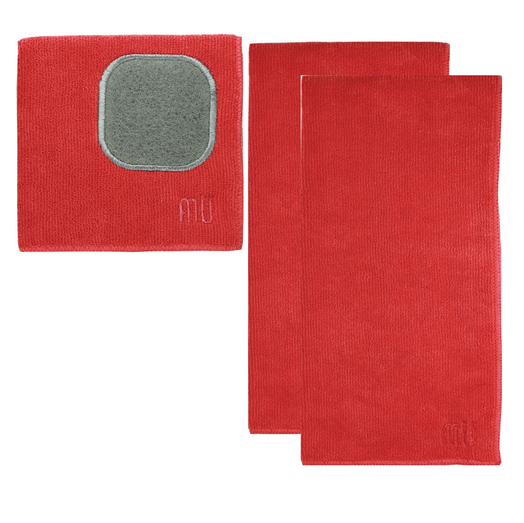 MUCloth & MUTowel 3pc Set, CRIMSON RED, hi-res image number 0