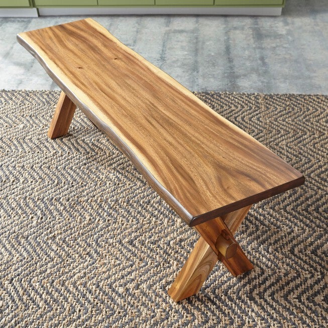 Forest Retreat Trestle Bench , , alternate image number 2