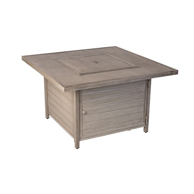 Langhorne Square Aluminum LPG Fire Pit in Barnwood, , alternate image number null