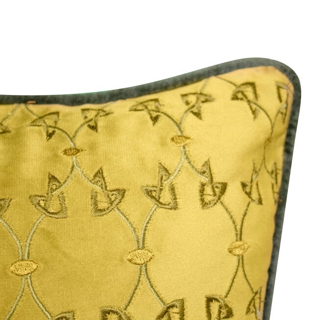 Velvet Patchwork Embroidered Decorative Pillow , , alternate image number 3