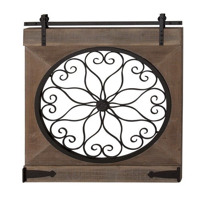 Brown Rustic Ornamental Wood Wall Décor, , alternate image number 2