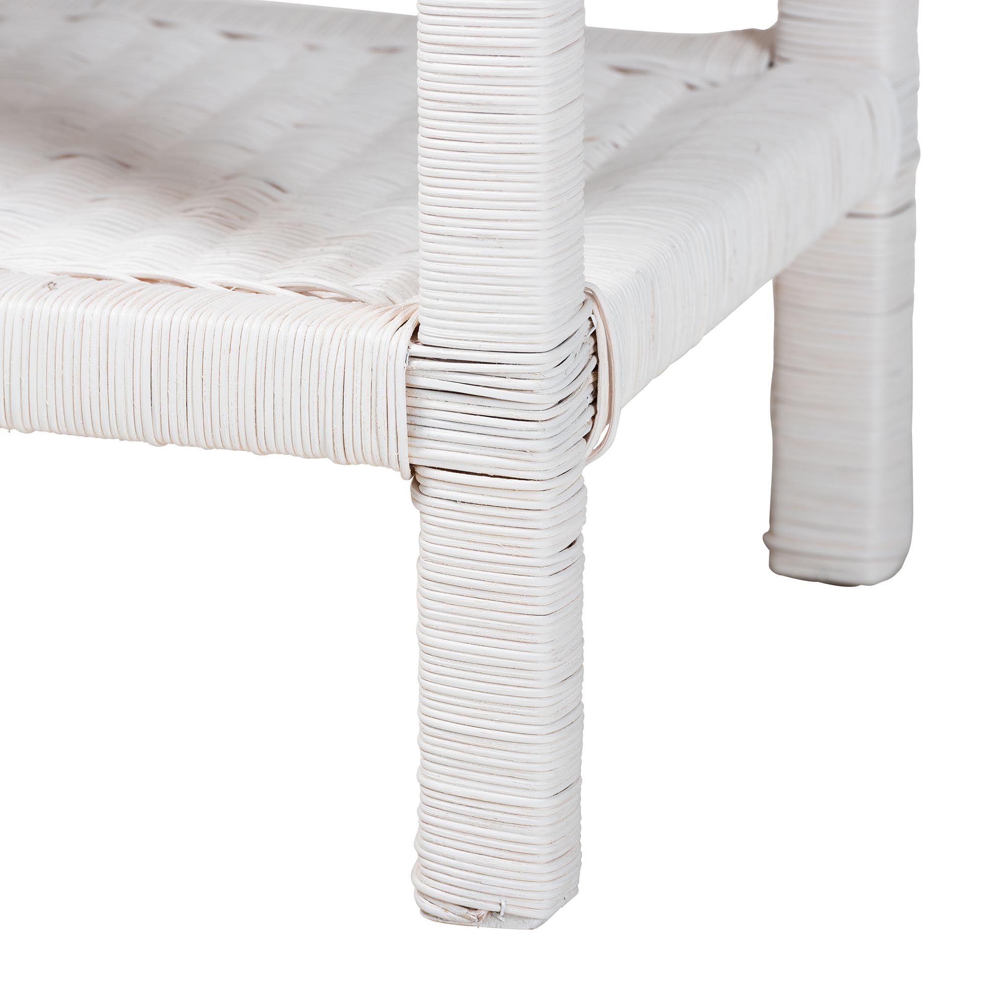 Sumana Natural Rattan Side Table, WHITE, alternate image number 5