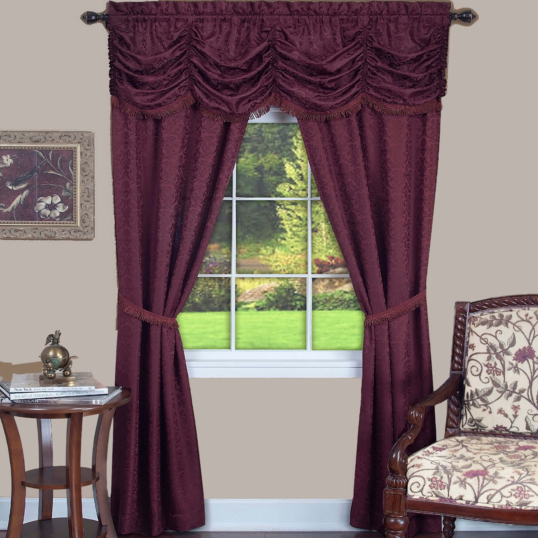 Panache 5 Piece Window Curtain Set