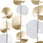 Set Of 2 Gold Metal Floral Wall Decor, , alternate image number null