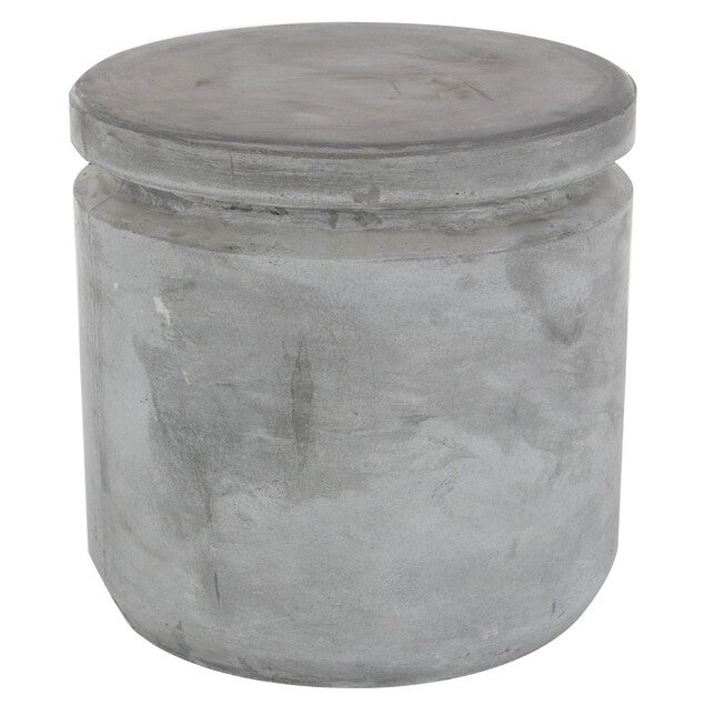 Grey Fiber Clay Industrial Stool, GREY, hi-res image number null