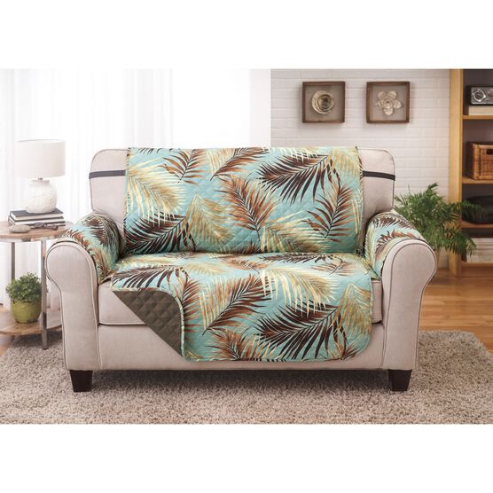 Printed Reversible Quilted Love Seat Protector Brylane Home