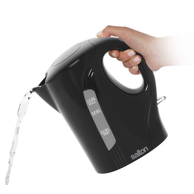 Compact Space Saving Cordless Jug Kettle 1 L/Qt - Black, , on-hover image number null