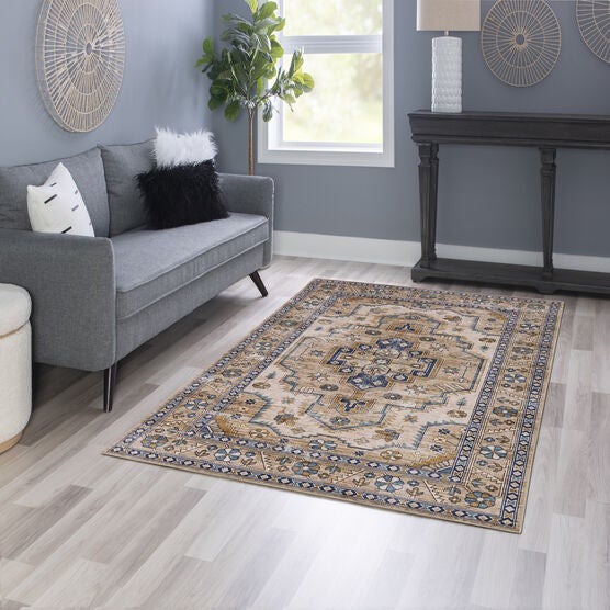 Washable Julian Ivory/Gold Rug, , alternate image number null