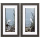 Island Egret Framed Wall Décor, Set Of 2, BLUE, hi-res image number null