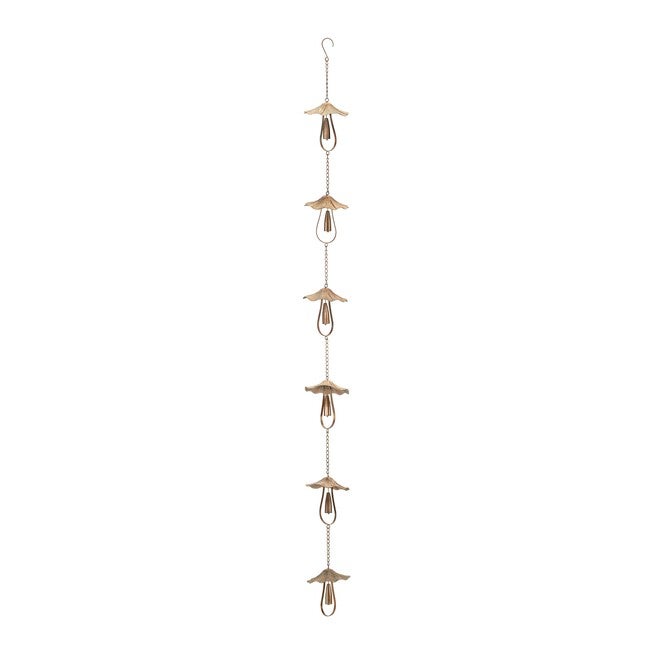 Mushroom Rain Chain 62 inchesL, BRONZE, hi-res image number null