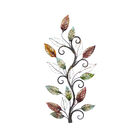 Multi Colored Metal Traditional Floral Wall Decor, MULTI, hi-res image number null