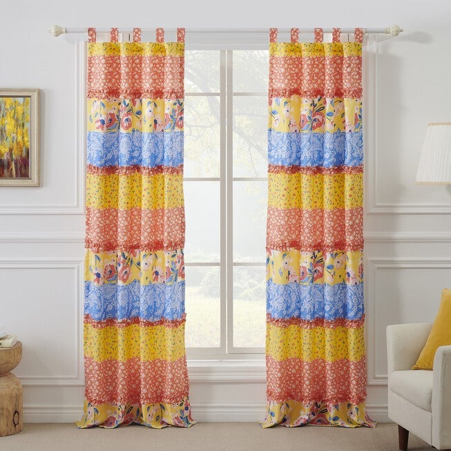 Greenland Home Fashions™ Skylar Window Curtain Panels, Set of 2, CALICO, alternate image number 1