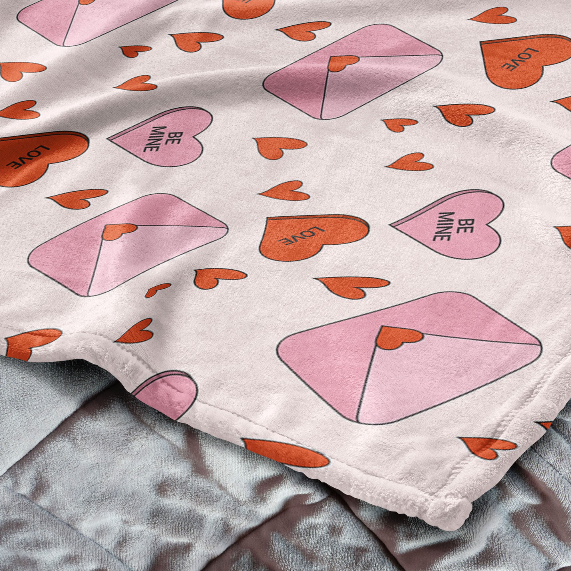 Valentine's Day Send My Love Silk Touch Throw Blanket 60x80 Inches, SEND MY LOVE, alternate image number 4