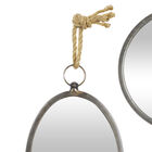 Set Of 5 Grey Metal Glam Wall Mirror, , alternate image number null