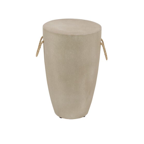 Grey Cement Modern Outdoor Accent Table, , on-hover image number null