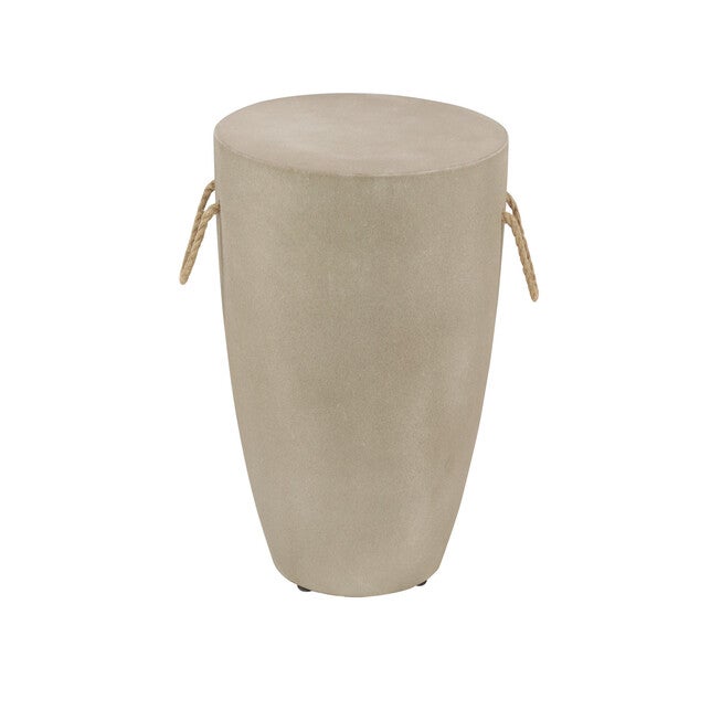 Grey Cement Modern Outdoor Accent Table, , on-hover image number null