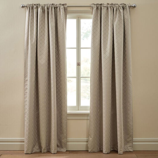 Diamond Thermal Rod Pocket Curtain Curtains Drapes Brylane Home