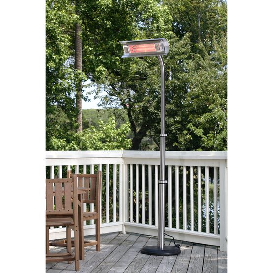 Stainless Steel Telescoping Offset Pole Mounted Infrared Patio Heater, , alternate image number null