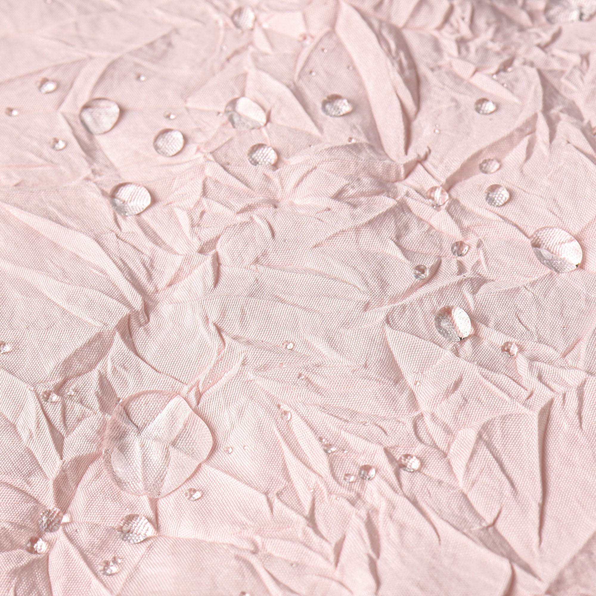 Crinkle Eco-friendly Water Repellent Solid Texture Shower Curtain, BLUSH, alternate image number 3