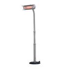 Stainless Steel Telescoping Offset Pole Mounted Infrared Patio Heater, STAINLESS STEEL, hi-res image number null