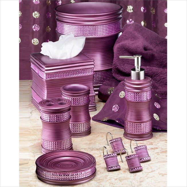 Toothbrush Holder, 4 inchesx4 inchesx5 inches, PURPLE, hi-res image number null