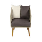 Grey Metal Modern Outdoor Chair, , alternate image number null