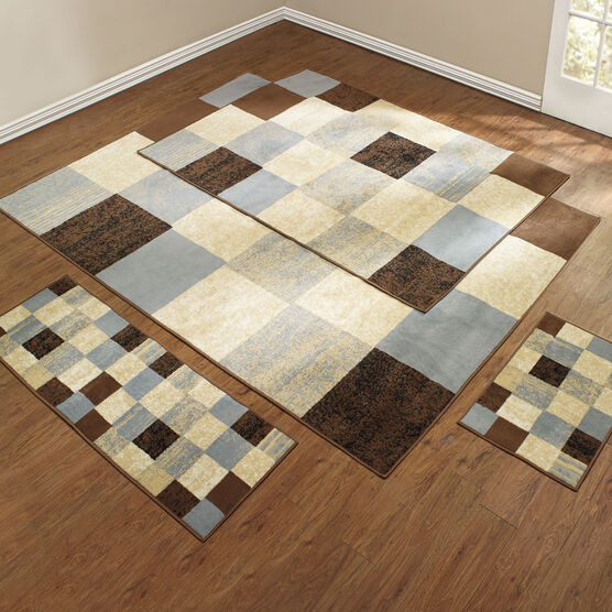 Checkered Box 4-Pc. Rug Set, , on-hover image number null