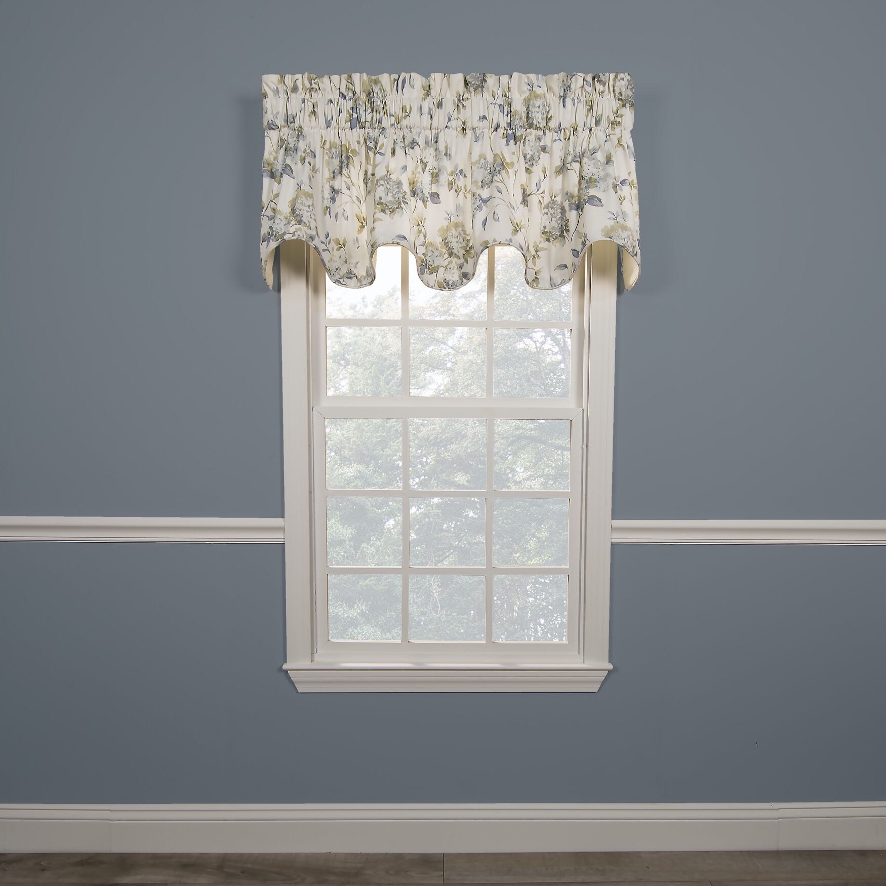 Abigail Lined Scallop Valance, PORCELAIN, hi-res image number 0