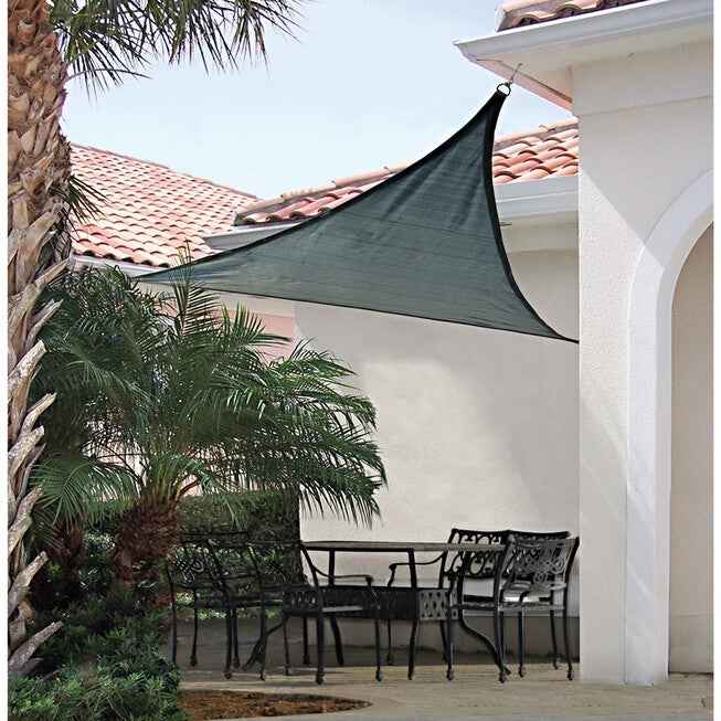 Shade Sail Triangle,12 x12 ft. Sea Blue, , alternate image number null
