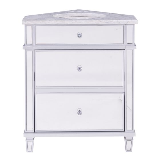 Abbington Mirrored Corner Bathroom Vanity Sink with Drawers, , on-hover image number null
