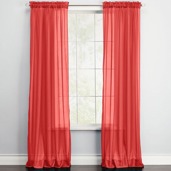 BH Studio Sheer Voile Rod-Pocket Panel Pair, BH Studio Sheer Voile Rod-Pocket Panel Pair,