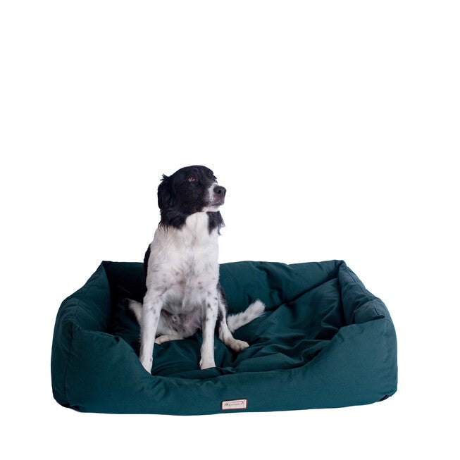 Bolstered Dog Bed, Anti-Slip Pet Bed, Laurel Green, Medium, GREEN, hi-res image number null