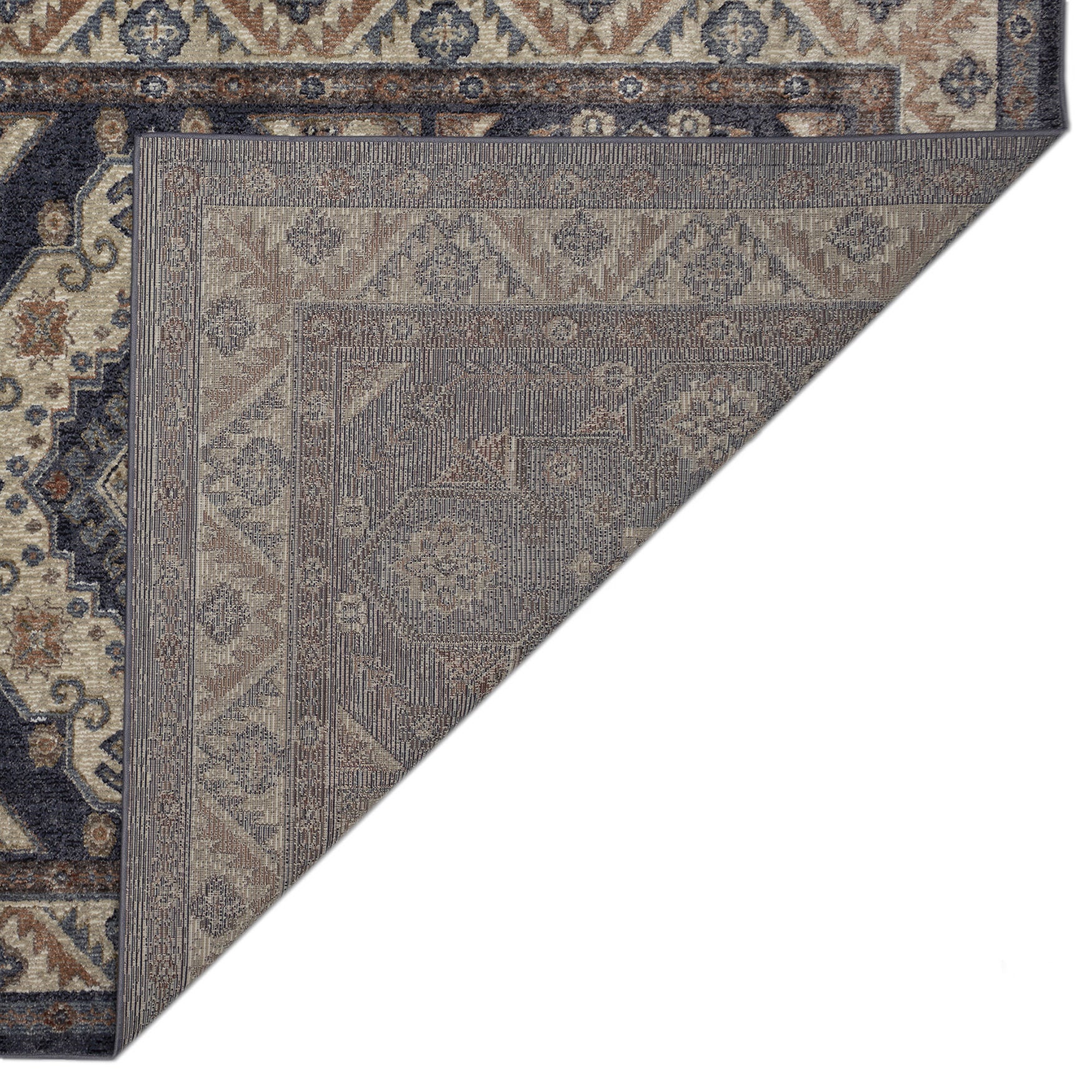 Ariana Floral Medallion Indoor Area Rug Blue, , on-hover image number 1