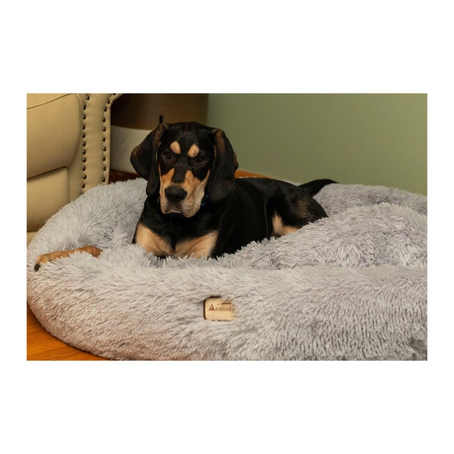 Armarkat Extra Large, Fluffy Gray Round Cat Bed - C71Nhs Cat Bed, , alternate image number null