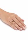 Gold over Sterling Silver Open Scrollwork Simulated Birthstone Ring, , alternate image number null