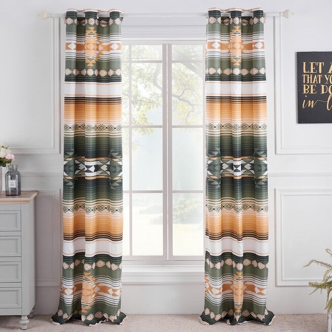 Zuma Window Curtain Panel Pair, CACTUS, hi-res image number 0