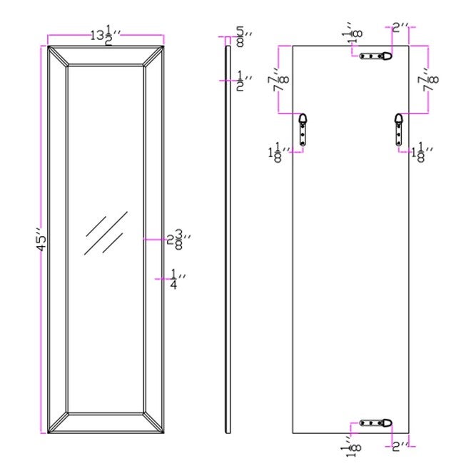 Halifax Long Beveled Edge Mirror, , alternate image number 5