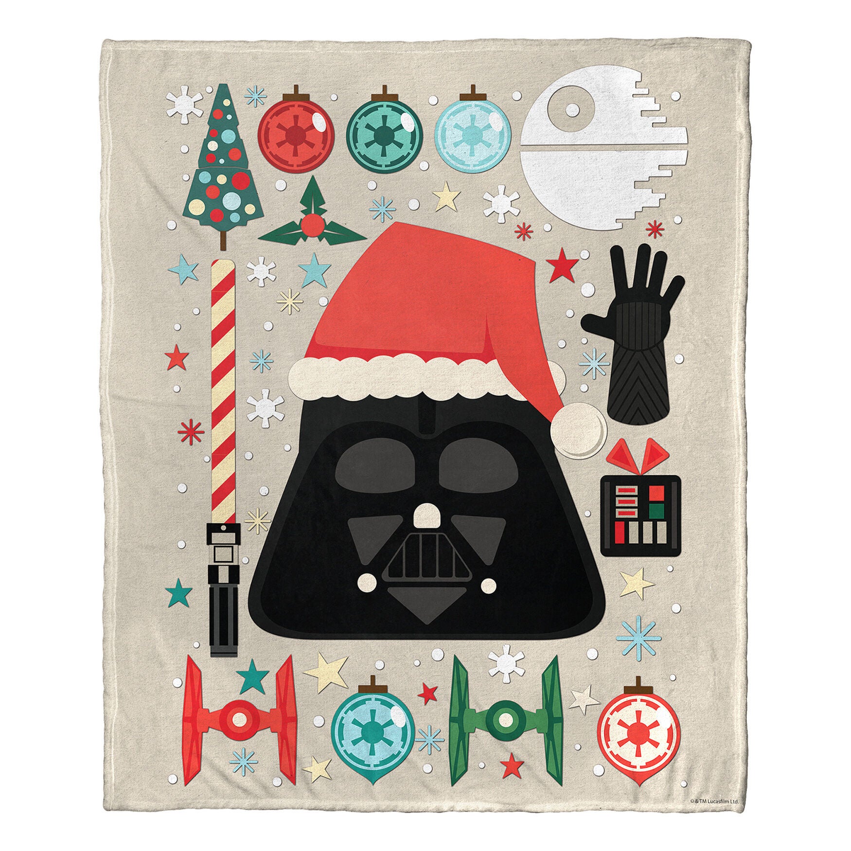 Star Wars Vader Xmas Silk Touch Throw Blanket, , on-hover image number 1