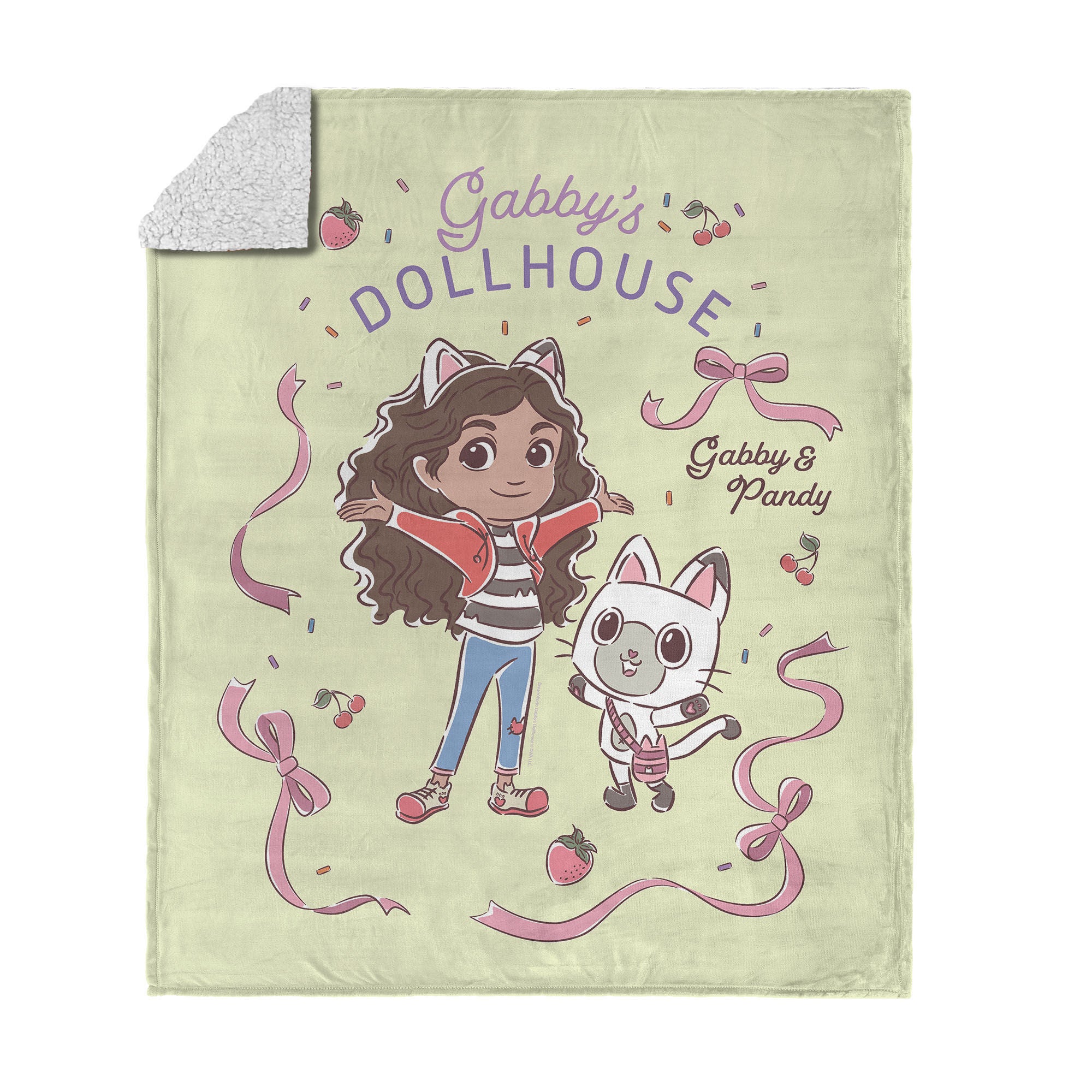 Gonzaga Bulldogs NCAA Bevel Silk Touch Sherpa Throw Blanket 50x60 inches, GABBY AND PANDY, hi-res image number 0