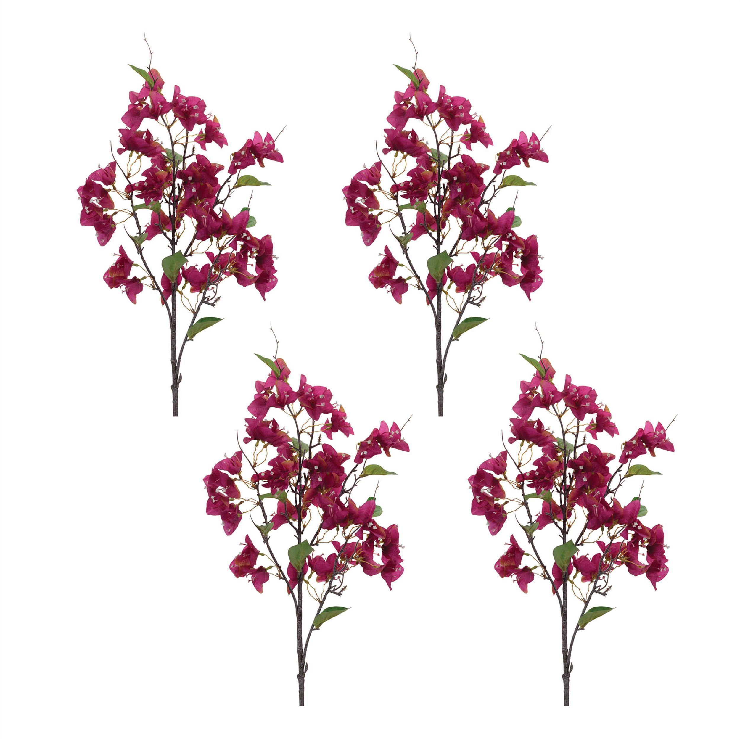 Blossom Floral Branch Set of 4, PURPLE, alternate image number 2