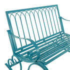 Turquoise Metal Eclectic Bench, , alternate image number null